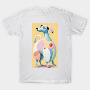 Hilma af Klint's Canine Kaleidoscope: Abstract Whimsy T-Shirt